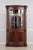 Age: Approx. 25 Years Old Details: Figural Mahogany Front Curved Glass Door & Sides Carved Column Sides High Quality...
