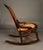 Oxblood Red American Victorian Walnut Cane Side Chair (Circa 1880) For Sale - Image 8 of 13