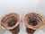 Vintage Pair Woven Wicker Urn Style Pedestal Vases For Sale - Image 4 of 12