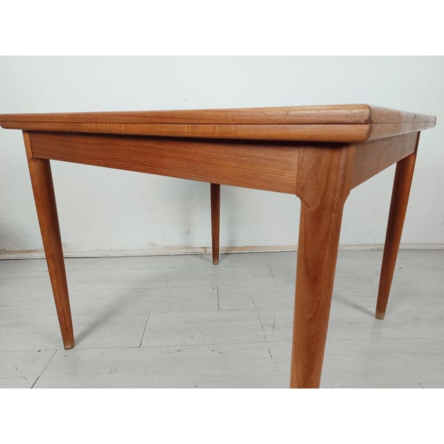 Scandinavian Extendable Square Teak Table, 1960s For Sale - Image 15 of 18