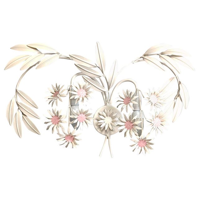 Vintage Floral Wall Lamp attributed to Hans Kögl, 1970s For Sale - Image 14 of 14