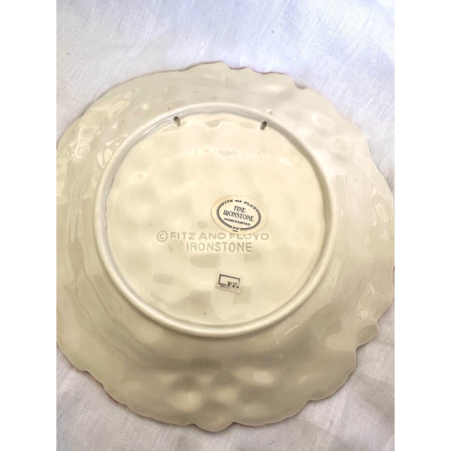 Fitz & Floyd Grape Pitcher W/Matching Cake Plate-a Pair For Sale - Image 10 of 10