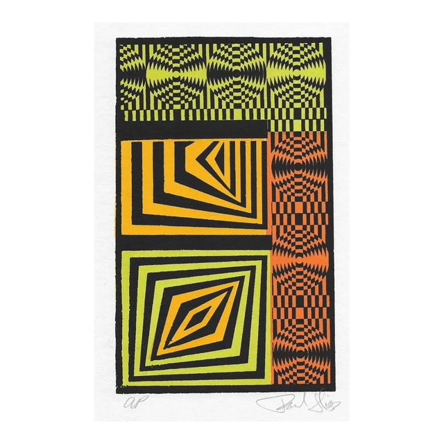 1980s Paul Silas Abstract Serigraph For Sale