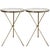 An Elegant Pair of Midcentury Italian Hand-Hammered Gilded Tripod Drinks Tables Captures the Essence of Refined European Craftsmanship. For Sale - Image 4 of 5