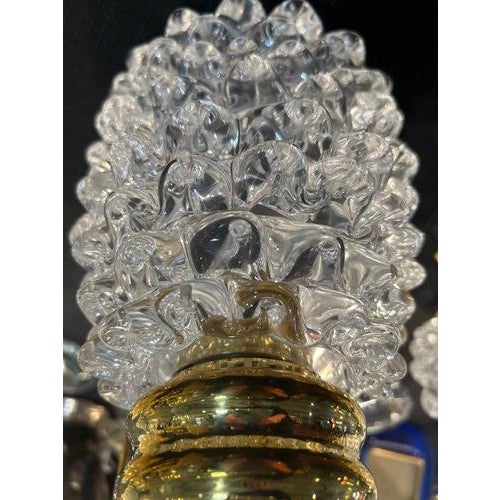 Brass and Glass Murano Wall Sconces, 1980, Set of 2 For Sale - Image 12 of 14