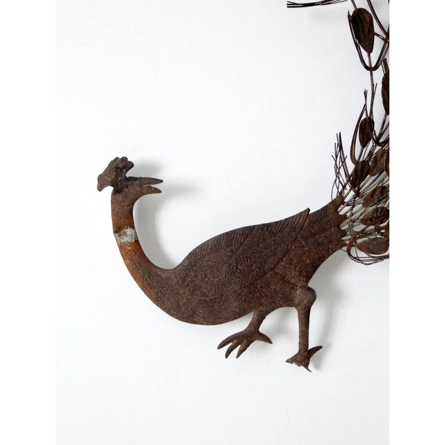 Mid-Century Modern Mid-Century Peacock Wall Decor For Sale - Image 3 of 11