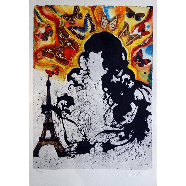 Salvador dalí (1904-1989) butterfly suite - sncf complete set of 6 original lithographs and heliogravures (matthieu and...