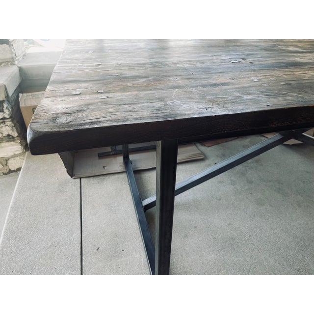 Sale!! ** Restoration Hardware Timothy Oulton 84” Table Salvaged Boatwood Chairish