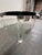 Transparent Vintage Pace Collection Glass Coffee Table Lucite Legs Chrome Caps For Sale - Image 8 of 12