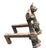 A Pair of Vintage Mid-Century Stylized Cast Iron Cat Andirons For Sale - Image 4 of 12