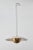 Mid-Century Modern Gabi' Perforated Brass Dome & White Painted Metal Pendant by Alvaro Benitez For Sale - Image 3 of 13