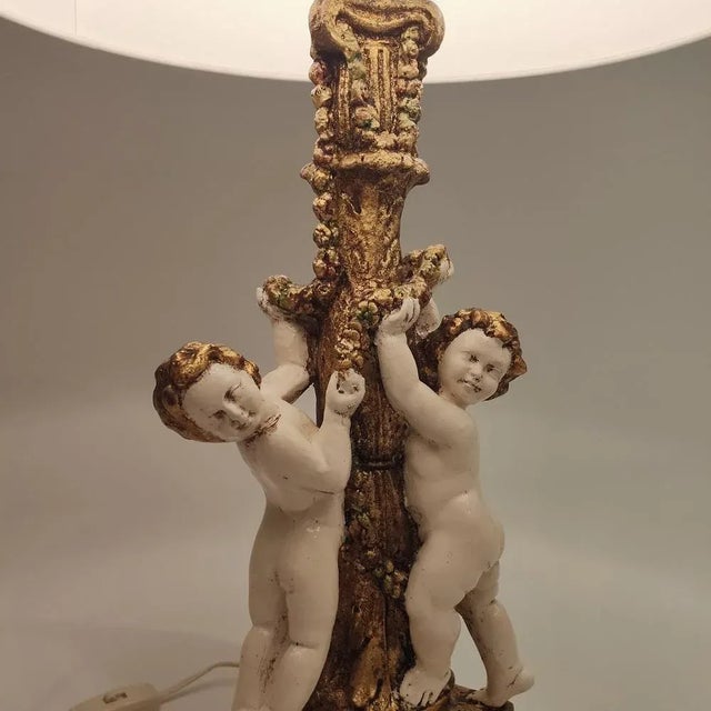 Spanish Baroque Table Lamp, 1950s For Sale - Image 9 of 11