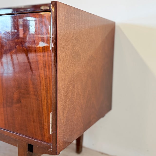 Vintage High-Gloss Sideboard in Scandinavian Style, 1970s For Sale - Image 10 of 16