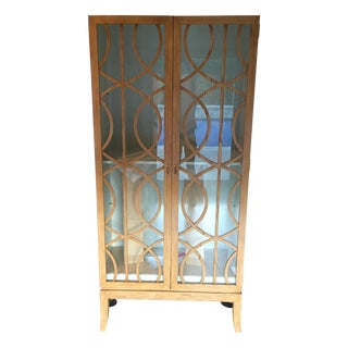 Dwell Studio French Oak Gate Armoire For Sale