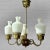 Mid-Century Chandelier in Brass and Opal Glass, Sweden, 1950s For Sale - Image 4 of 14