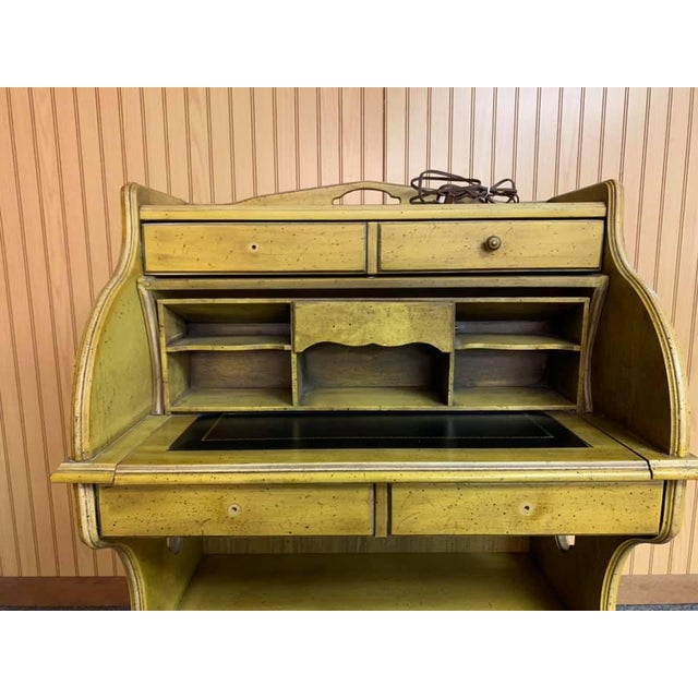 Traditional National Mt. Airy Roll Top Secretary Desk Chairish