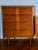 Mid Century Ward Furniture Mfg 4 drawer highboy dresser. Baby Steps line. Formica top. Gorgeous striped inlay on drawers....