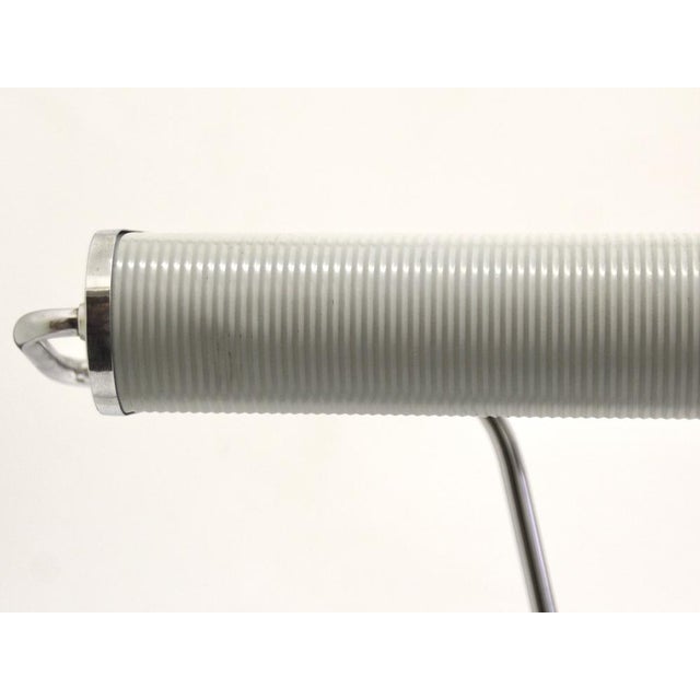 Art Deco French Grey and Chromed Table Lamp by Eileen Gray for Jumo, 1940s For Sale - Image 13 of 17