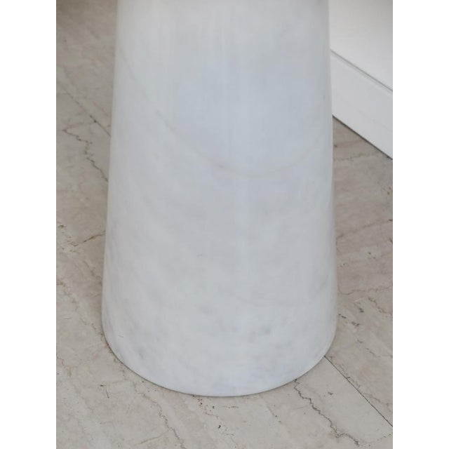 Italian Console Table in White Marble by Angelo Mangiarotti for Skipper, 1990s For Sale - Image 18 of 18