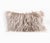 Wool Waist Pillow Natural Brown Beige Feather Velvet Cushion 11 "X 19" Inches For Sale - Image 4 of 6