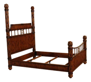 Tommy Bahama British Colonial Style Queen Poster Bed