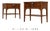 1960s Refinished Walnut and Rosewood King Nightstands by Kent Coffey Perspecta - A Pair For Sale