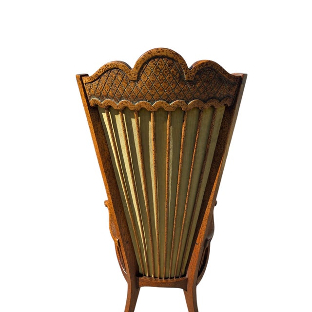 1970s 1970s 2 Enkeboll La Condesa Oak High Throne Spindle Armchairs Spanish Mediterranean For Sale - Image 5 of 15