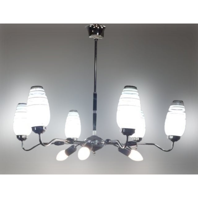 Mid-Century Chandelier, 1950s For Sale - Image 12 of 17