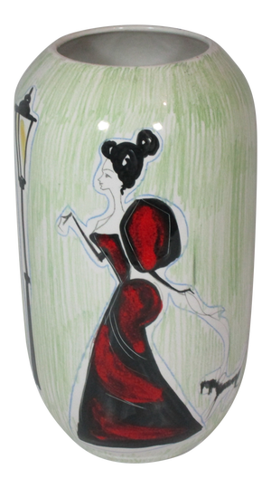 Vintage Italian Hand Painted Vase