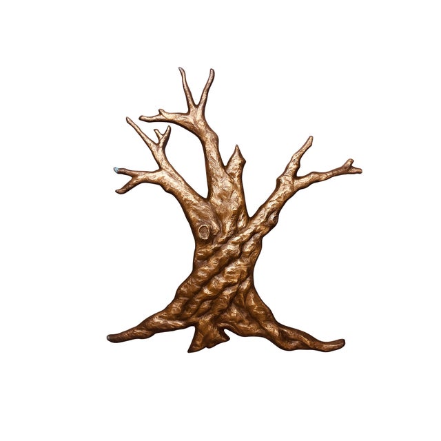Bronze Tree Mid 20th century Garden Wall Sculpture For Sale - Image 16 of 18
