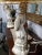 Antique White 1900s Porcelain Statue Lamps - A Pair For Sale - Image 8 of 11