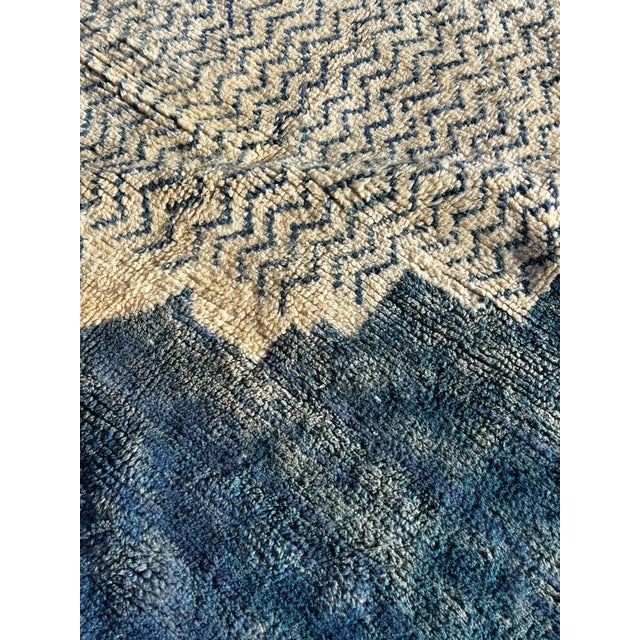 Contemporary Square Moroccan Beni Ourain Wool Rug For Sale - Image 3 of 8