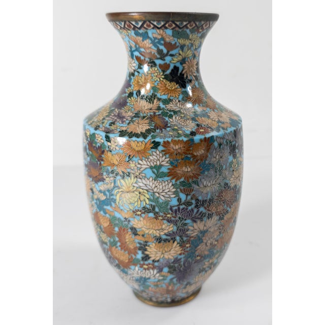 19th Century Japanese Meiji or Chinese Cloisonne Enamel Vase With Millefiori Design For Sale In New York - Image 6 of 18