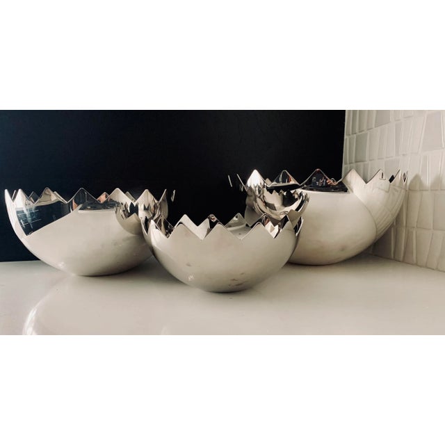 1980s 1980s Giuliano Malimpensa Mesa Design Italy Nesting Bowls- Set of 3 For Sale - Image 5 of 12