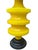 Large Yellow Murano Glass Table Lamp with Pleated Lampshade, 1970s For Sale - Image 3 of 18