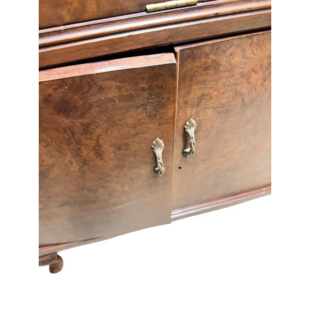 Mid Century Drop Front Cocktail Cabinet Dry Bar For Sale - Image 13 of 14