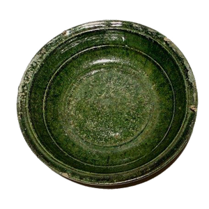Chinese Green Glaze Han Dynasty Earthenware Dish