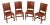 Set of 4 Stickley Mission Cherry Leather Dining Chairs For Sale