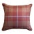 18" Schumacher Montana Wool Plaid 66665 Pillow in Burgundy For Sale
