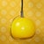 Cool, impressive 70s space-age ceiling lamp Looks like a glowing planet. Plastic body - bright yellow translucent. with...