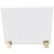 Custom Modern Fire Screen in Polished Brass and Tempered Glass For Sale - Image 10 of 10
