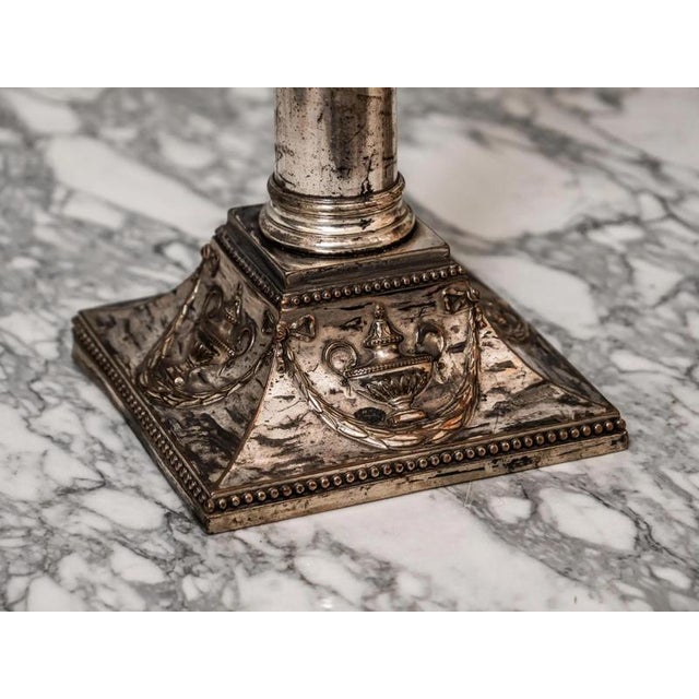 Antique Neoclassical Candlesticks, Set of 2 For Sale - Image 3 of 9