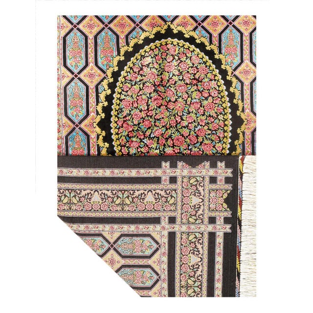 Traditional Pasargad DC Exquisite Design Paris Palace Fine Power Loom v. Silk Rug For Sale - Image 3 of 3