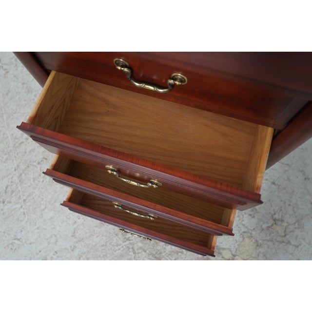 Durham Cherry 2 Door 5 Drawer Lingerie Chest For Sale - Image 4 of 17