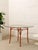 Mid 20th Century Vintage Bamboo-Style Orange Round Dining Table With Glass Top For Sale - Image 5 of 10