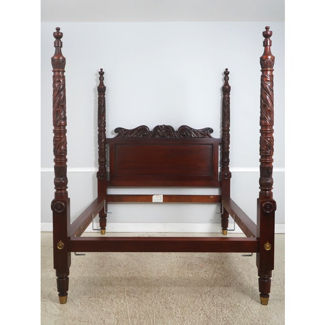 Age: Approx: 20 Years Old Details: Light Factory Distressed Safari Collection Ornate Carved Posts High Quality...
