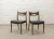 1960s Danish Teak Dining Chairs with Black Leatherette Seats, 1960s, Set of 4 For Sale - Image 5 of 13