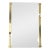 Brass Mirror Pink Copper Glass by Luciano Frigerio, Italy, 1970s For Sale