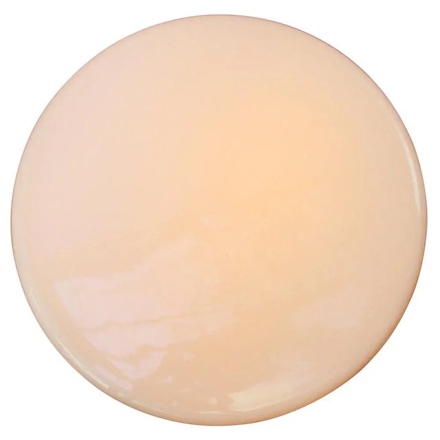 Vintage Sconce in White Opaline Glass and Iron For Sale - Image 5 of 8