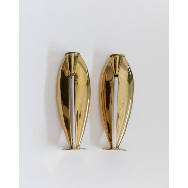 Vintage Brass Candleholders, 1970s, Set of 2 For Sale - Image 10 of 11